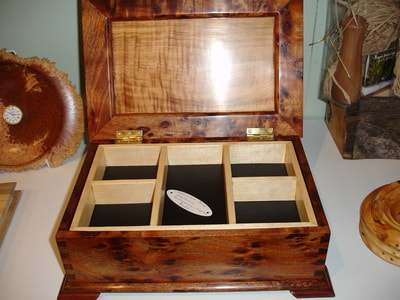 A hinged box made in the Box making group